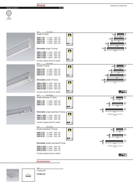 PAGE 1-5 TECHNICAL INFORMATION.FH11 - Spazio Lighting