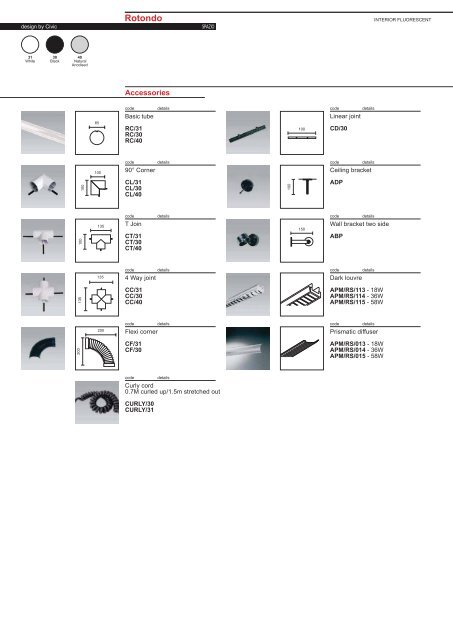 PAGE 1-5 TECHNICAL INFORMATION.FH11 - Spazio Lighting