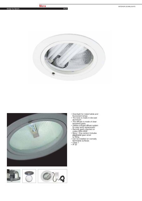 PAGE 1-5 TECHNICAL INFORMATION.FH11 - Spazio Lighting