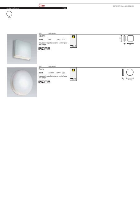 PAGE 1-5 TECHNICAL INFORMATION.FH11 - Spazio Lighting