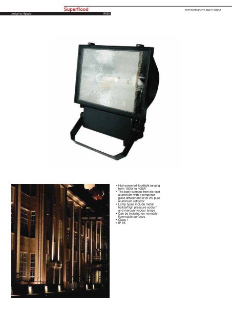 PAGE 1-5 TECHNICAL INFORMATION.FH11 - Spazio Lighting