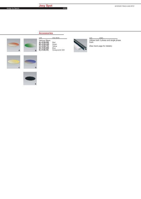 PAGE 1-5 TECHNICAL INFORMATION.FH11 - Spazio Lighting