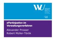 Vortrag von Univ.-Prof. Dr. Alexander Prosser