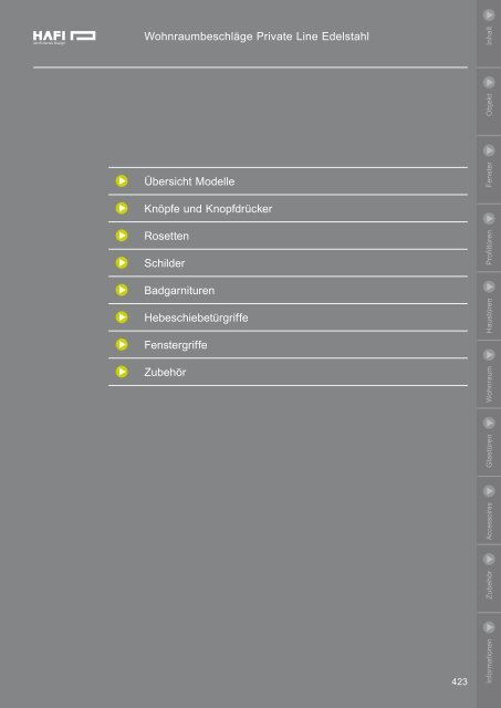 WohnraumbeschlÃ¤ge Private Line Smart Line 08 W ...