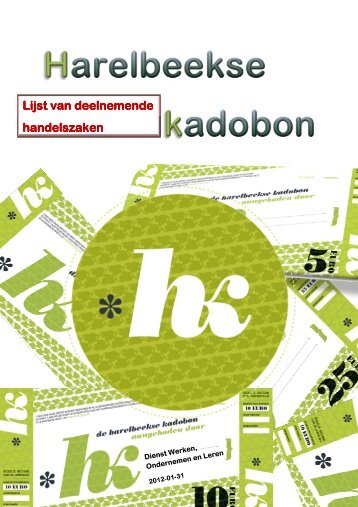 Lijst van deelnemende Lijst van deelnemende ... - Stad Harelbeke