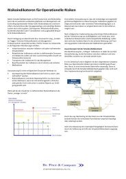 Risikoindikatoren fÃ¼r Operationelle Risiken - Dr. Peter & Company AG