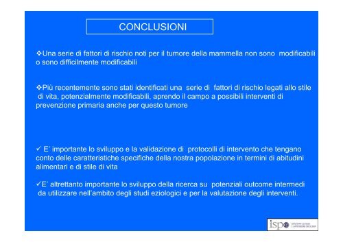 fattori di rischio modificabili per il tumore della mammella