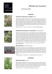 MÃ©rites, recommandations et certificats botaniques - Domaine de ...