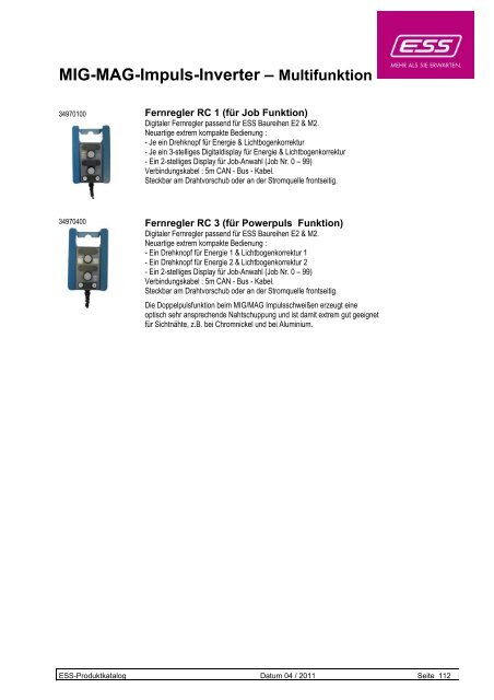 MIG-MAG-Inverter – Multifunktion