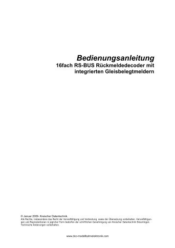 Benutzer Handbuch - Kreischer Datentechnik