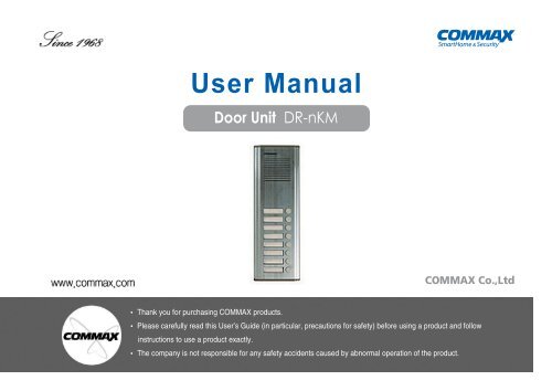 Door Unit DR-nKM - GTO Security Technologies