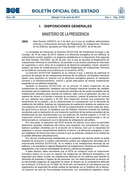 Real Decreto 238/2013 - BOE.es