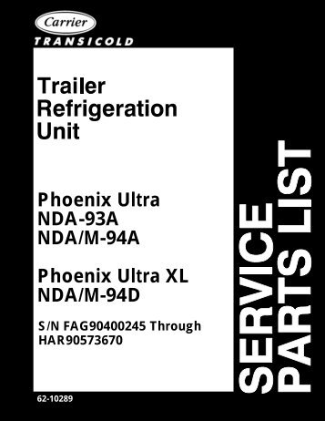 Carrier service manuals ultima xtc Carrier service manuals ultima xtc
