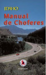 Drivers Manual Master - Idaho Transportation Department