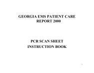 Georgia ems patient care report 2000 pcr scan - NHTSA