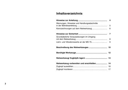 Nietwerkzeug MS 75 - Titgemeyer