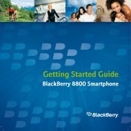 Blackberry 8800 - Getting Started Guide - Du