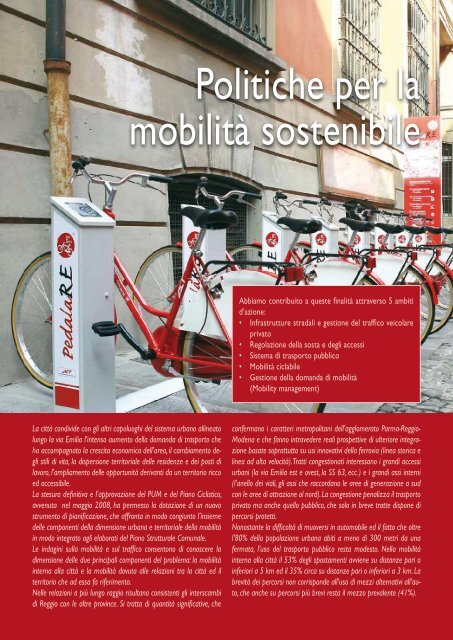 Politiche per la mobilitÃ  sostenibile - Comune di Reggio Emilia