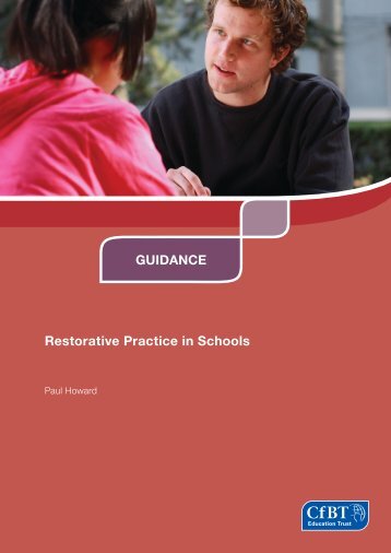 Restorative Practice in Schools - Guidance - CfBT