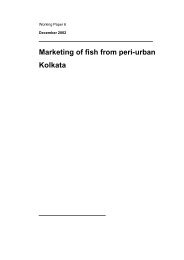 Marketing of fish from peri-urban Kolkata - DFID@Stir - University of ...