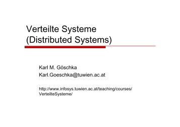 Value Attribute Value Attribute - Distributed Systems Group