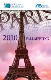 FALL MEETING - International Law Students Association