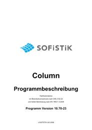 COLUMN Tutorial - SOFiSTiK AG