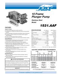 CAT Pumps Model 1531.AAF spec sheet