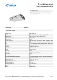 Produktdatenblatt Reco-Boxx 600 Flat - Aerex