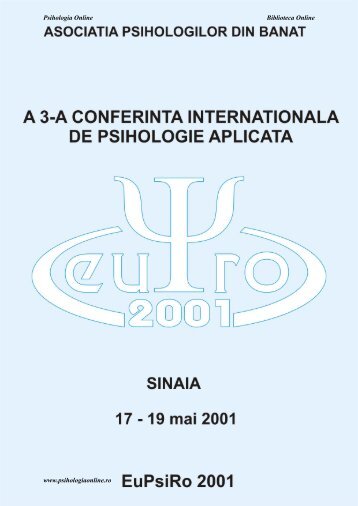 Psihologia Online Biblioteca Online www.psihologiaonline.ro