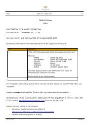 Val de Vie Estate HOA INVITATION TO SUBMIT QUOTATION