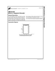 DM74LS48 BCD to 7-Segment Decoder