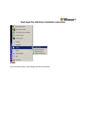 Road Angel Plus USB Driver Installation Instructions