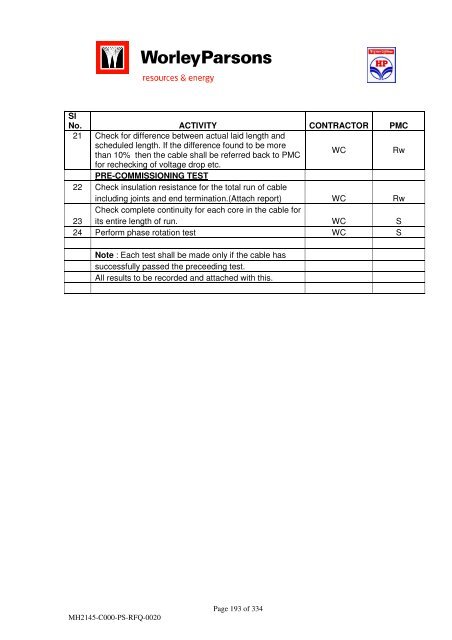 Pipelaying Tender-VOL I - WorleyParsons.com