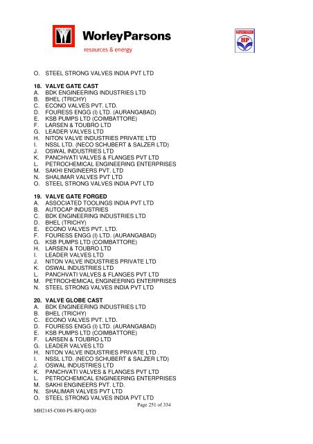 Pipelaying Tender-VOL I - WorleyParsons.com