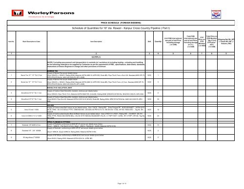 Pipelaying Tender-VOL I - WorleyParsons.com