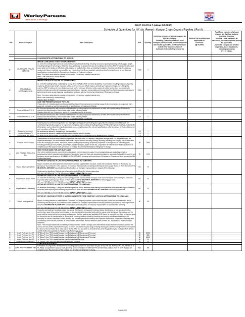 Pipelaying Tender-VOL I - WorleyParsons.com