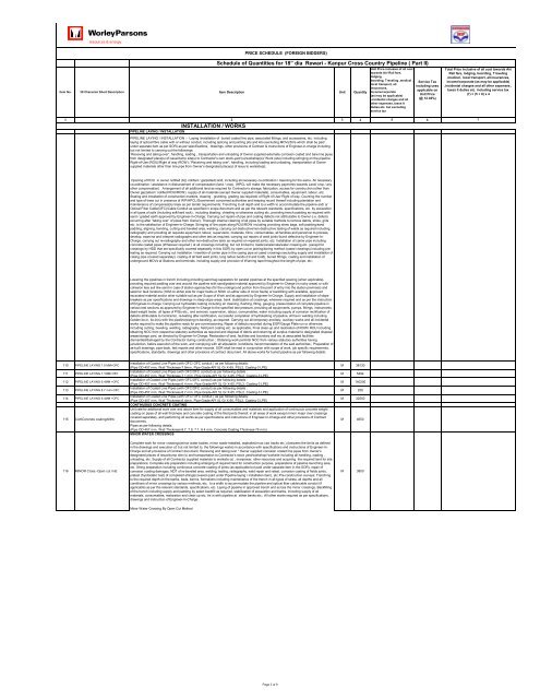 Pipelaying Tender-VOL I - WorleyParsons.com