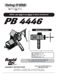 Assembly Instructions - Swing-N-Slide