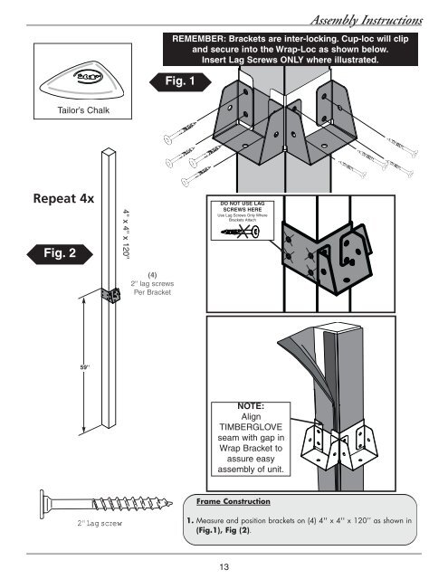 Assembly Instructions - Swing-N-Slide