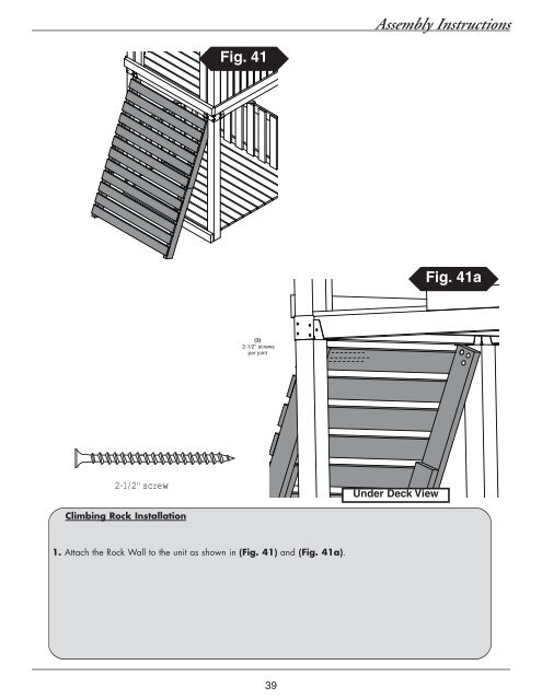 Assembly Instructions - Swing-N-Slide