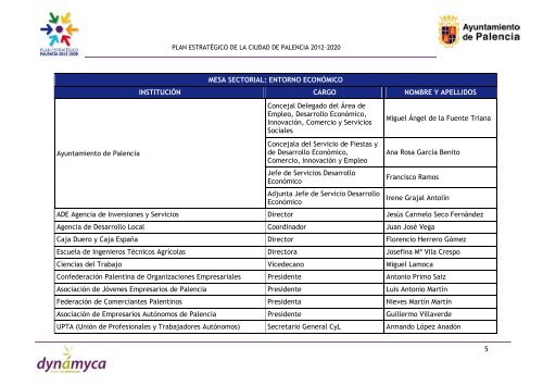 asistentes a mesas de trabajo - Ayuntamiento de Palencia