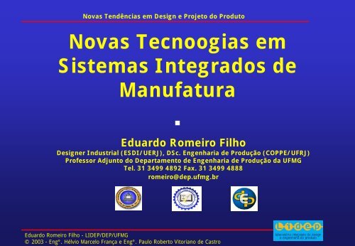 TransparÃªncias - Departamento de Engenharia de ProduÃ§Ã£o - UFMG