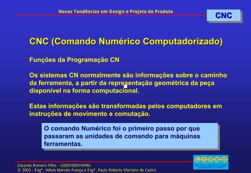 TransparÃªncias - Departamento de Engenharia de ProduÃ§Ã£o - UFMG