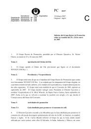 Informe del Grupo Rector de PromociÃ³n sobre su reuniÃ³n del 25 y ...