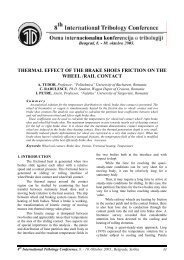 thermal effect of the brake shoes friction on the wheel /rail contact