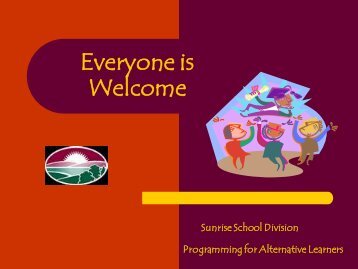 Alternative Learning.pdf - Sunrise School Division