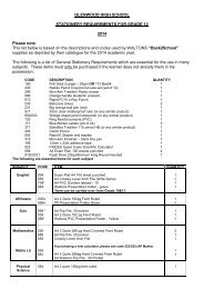 Stationery list grade 12 2014.pdf - Glenwood High School