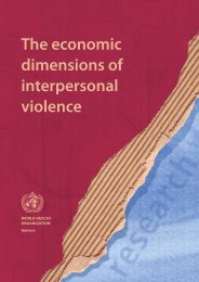 The economic dimensions of interpersonal violence - libdoc.who.int ...