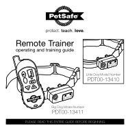 Download PDT00-13411 Big Dog Remote Trainer Manual - PetSafe